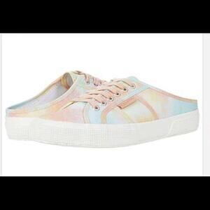 EU 41/9.5 W Superga 2402 Mule tie dye NIB